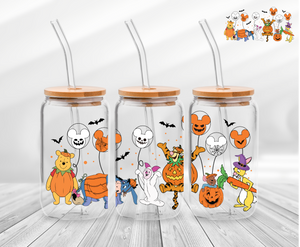 Bear & Friends Halloween  -16oz UVDTF Cup Wrap