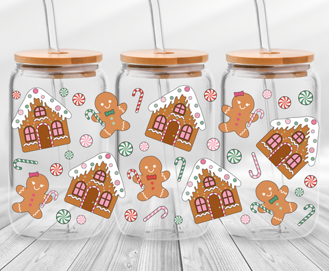 Gingerbread House -16oz UVDTF Cup Wrap