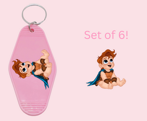 BH- UV DTF Motel Keychain Decal