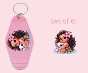 Baby M- UV DTF Motel Keychain Decal