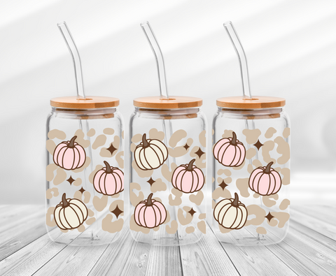 Leopard print Pumpkins-16oz UVDTF Cup Wrap