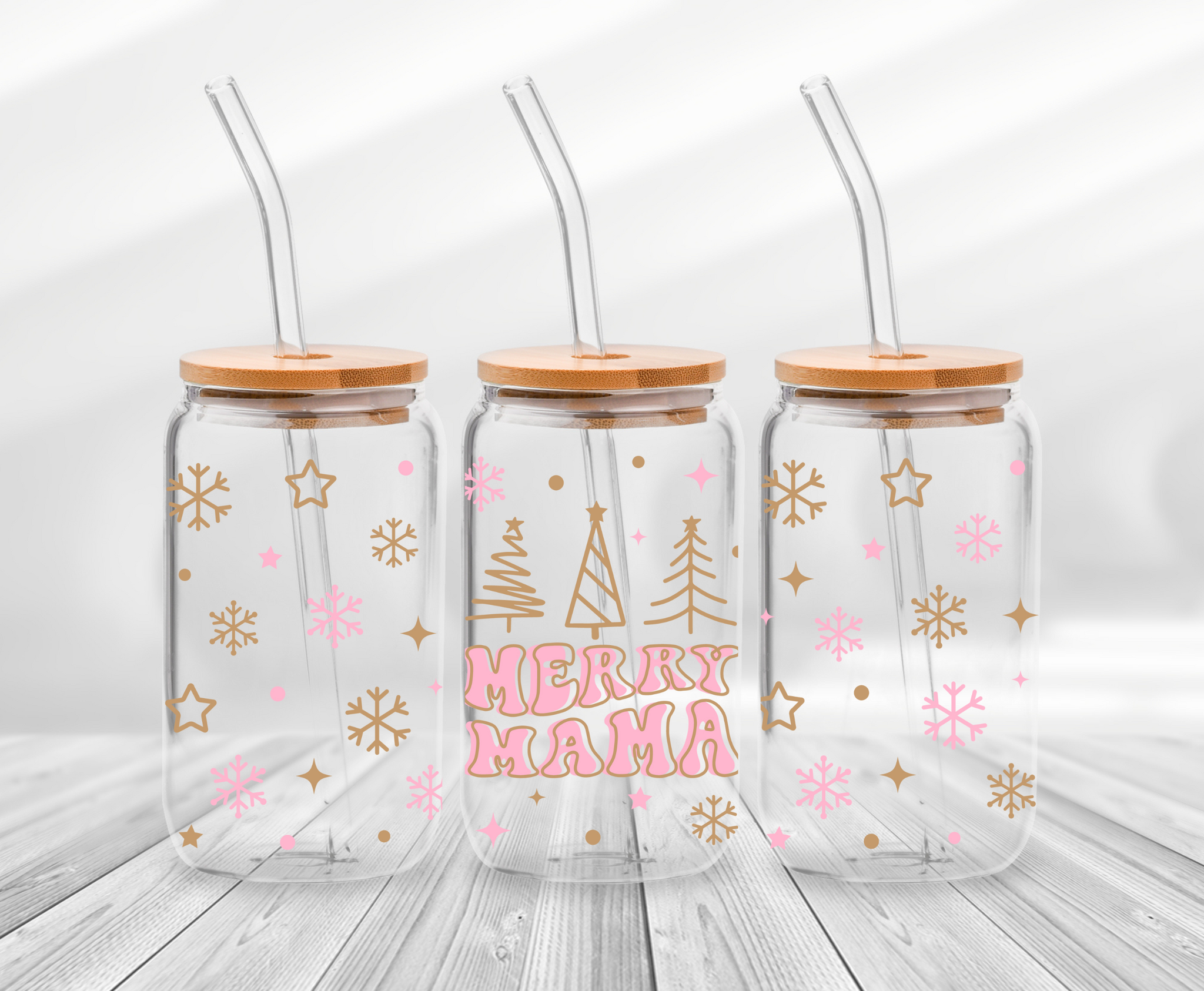 Merry Mama -16oz UVDTF Cup Wrap