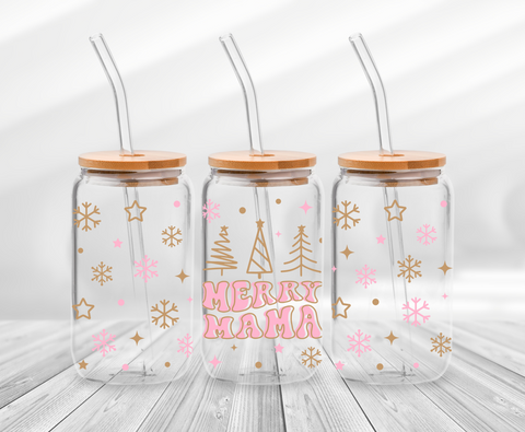 Merry Mama -16oz UVDTF Cup Wrap