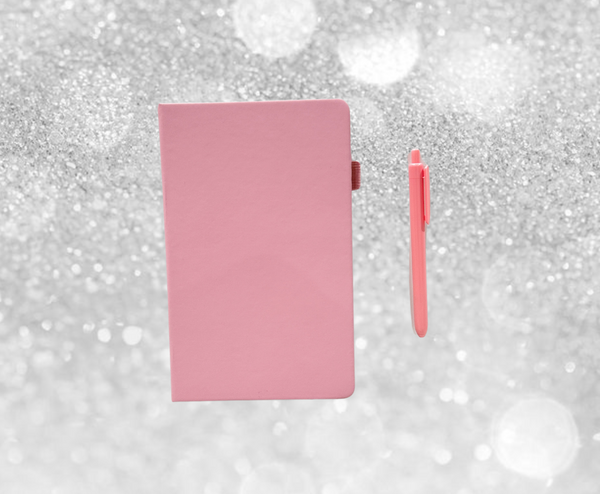 Pink A5 Notebook/Journal and Pen