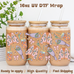 Spring Girl- 16oz UV DTF Wrap