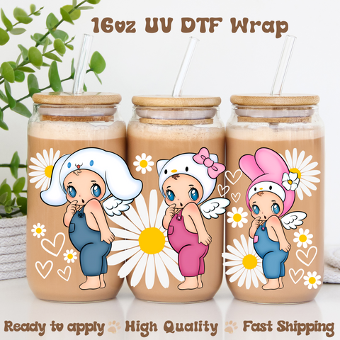 Three Cuties - 16oz UV DTF Wrap