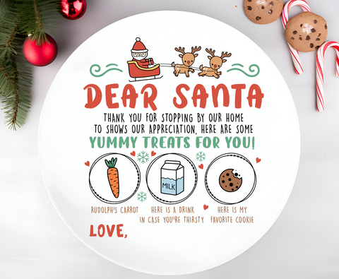 Yummy treats for Santa -UVDTF Tray Decal