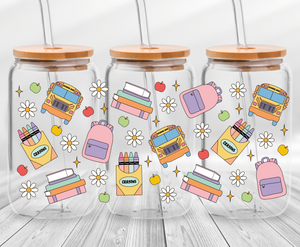 Back to school -16oz UVDTF Cup Wrap