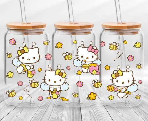 Bee Kitty -16oz UVDTF Cup Wrap