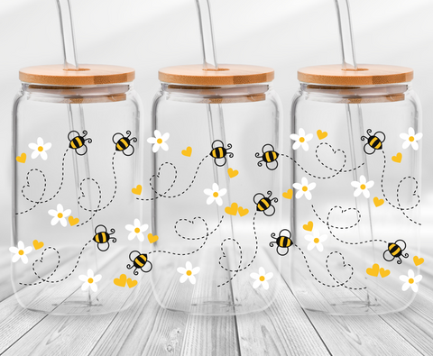 Bees - 16oz UV DTF Cup Wrap