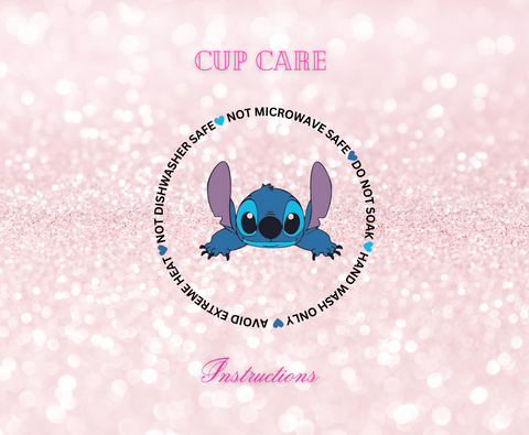 Blue- UVDTF Cup Care Intructions