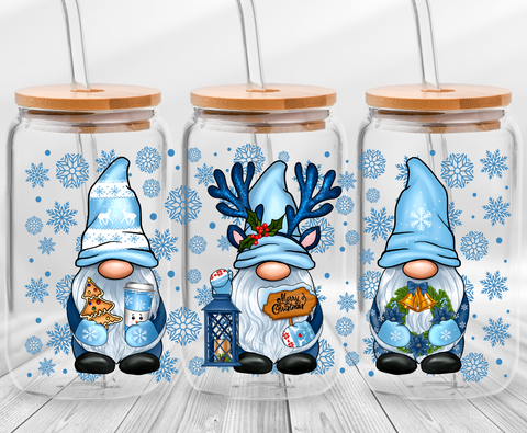 Blue Gnomes -16oz UVDTF Cup Wrap