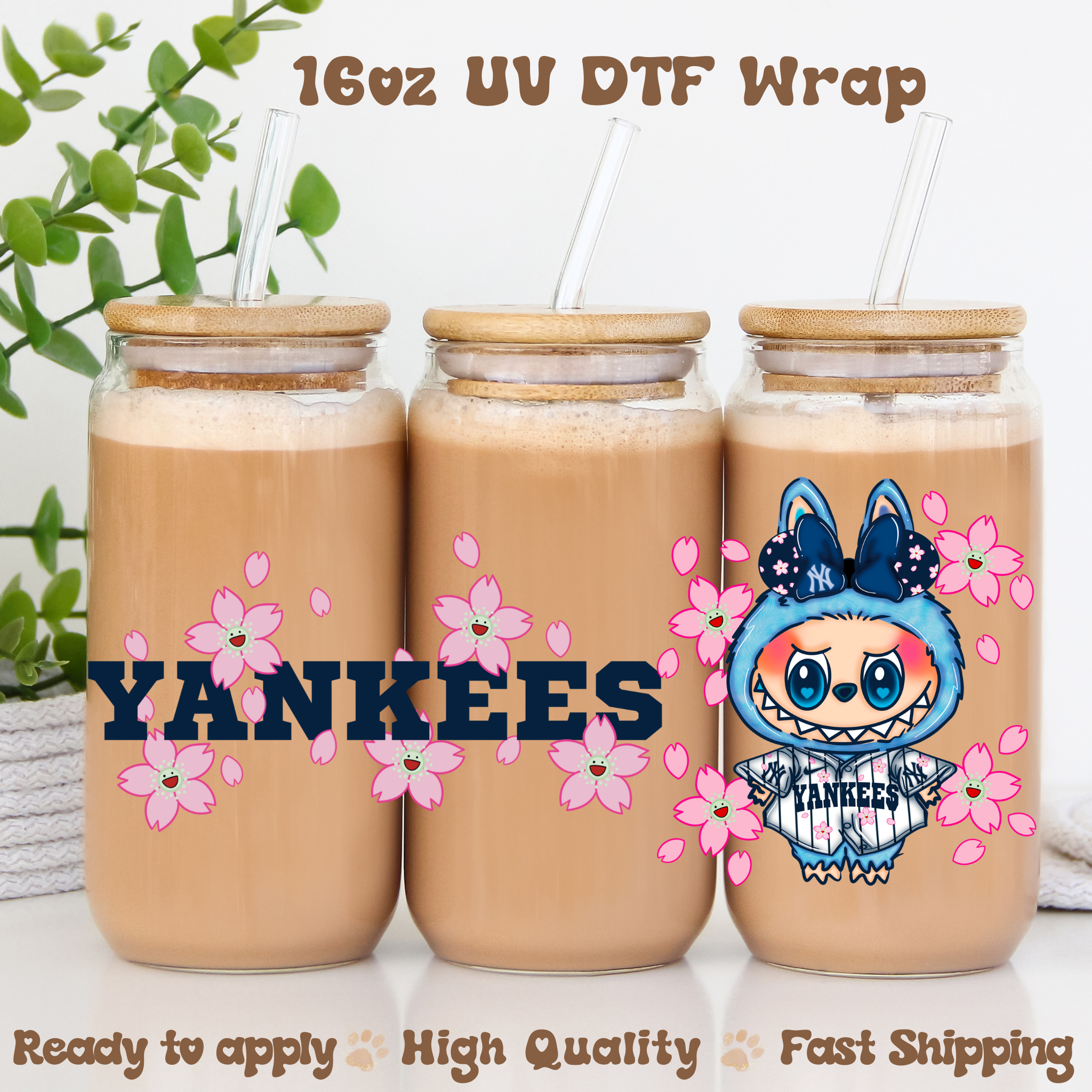 Bubu Ny Blossoms -16oz UV DTF Wrap