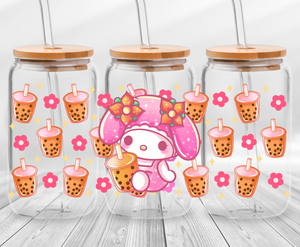 Bunny Boba - 16oz UVDTF Cup Wrap