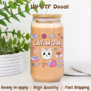 Cat Mom Stuff -UVDTF Decal