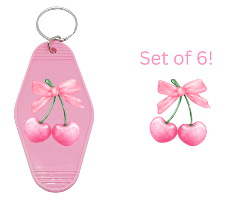 Cherries - UV DTF Motel Keychain Decals