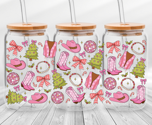 Christmas Cowgirl -16oz UVDTF Cup Wrap