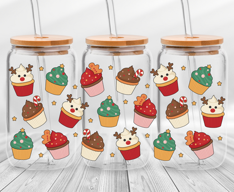 Christmas Cupcakes -16oz UVDTF Cup Wrap