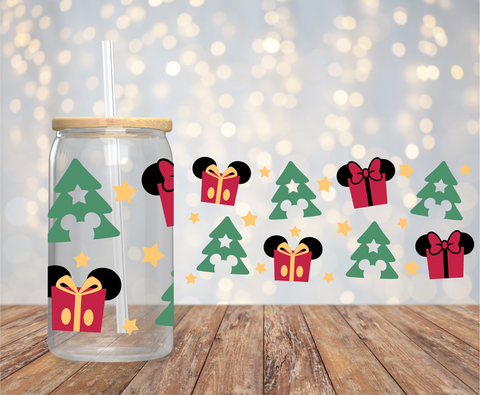 Christmas Trees and Gifts -16oz UVDTF Cup Wrap