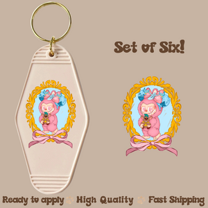 C Lab - UV DTF Motel Keychain Decal