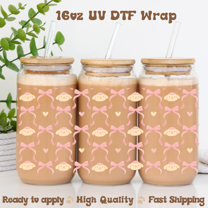 Coquette Pom -16oz UV DTF Wrap