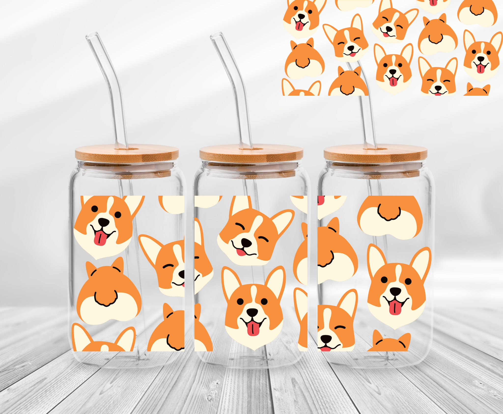 Corgi I 16oz UV-DTF Wrap