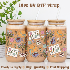 Cottage Girly- 16oz UV DTF Wrap