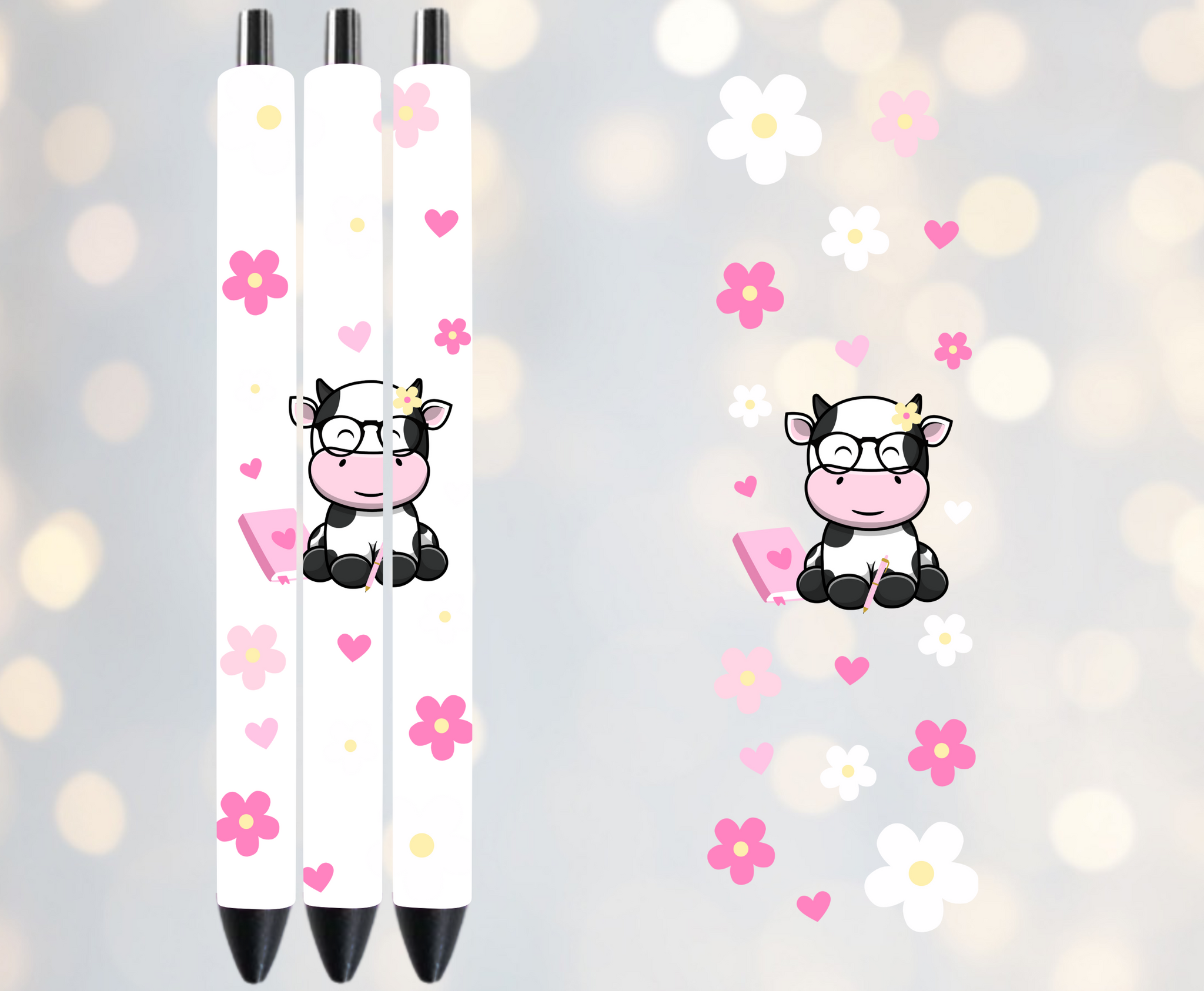 Cow - UVDTF Pen Wrap