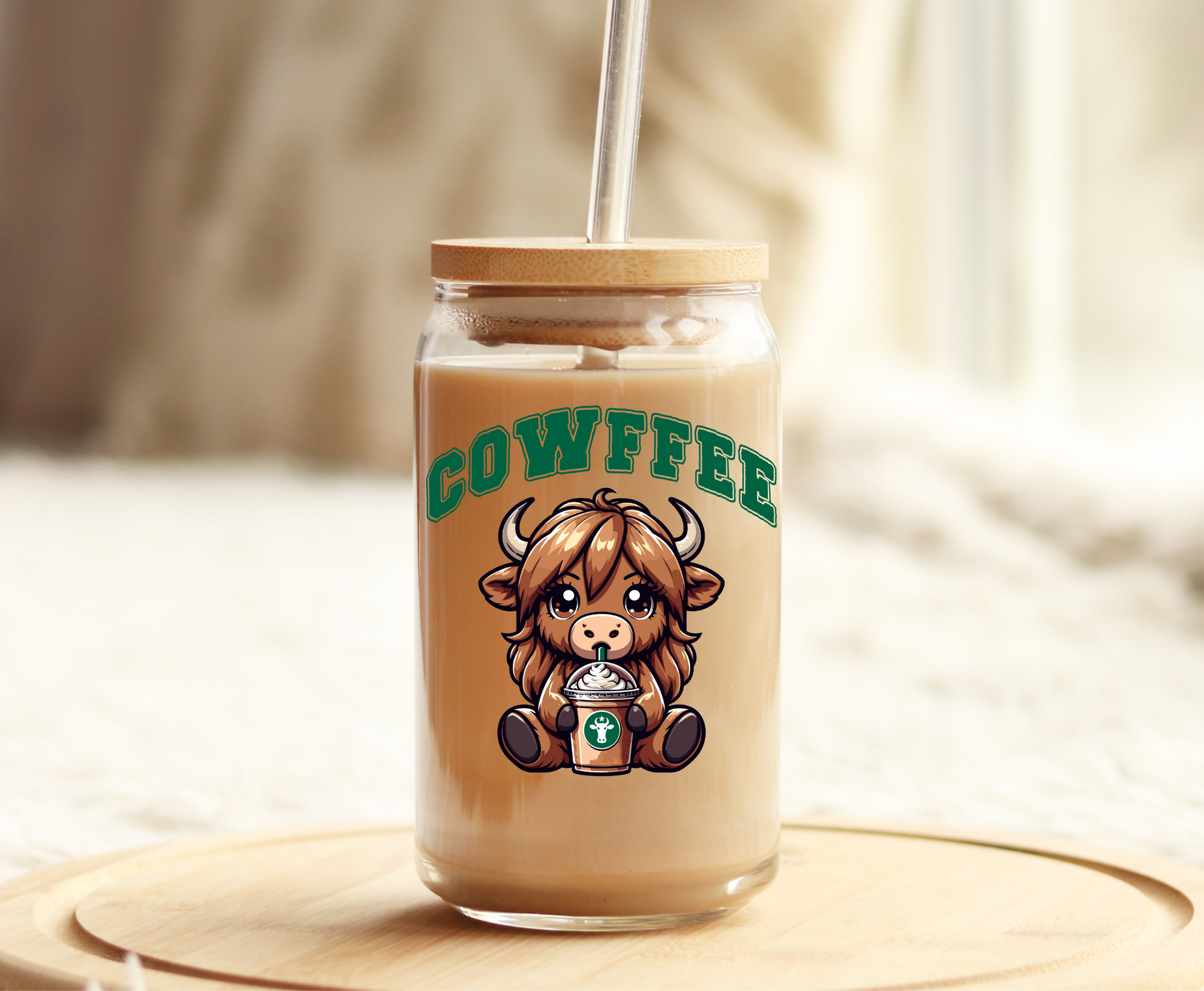 Cowffee Girl-UVDTF Decal