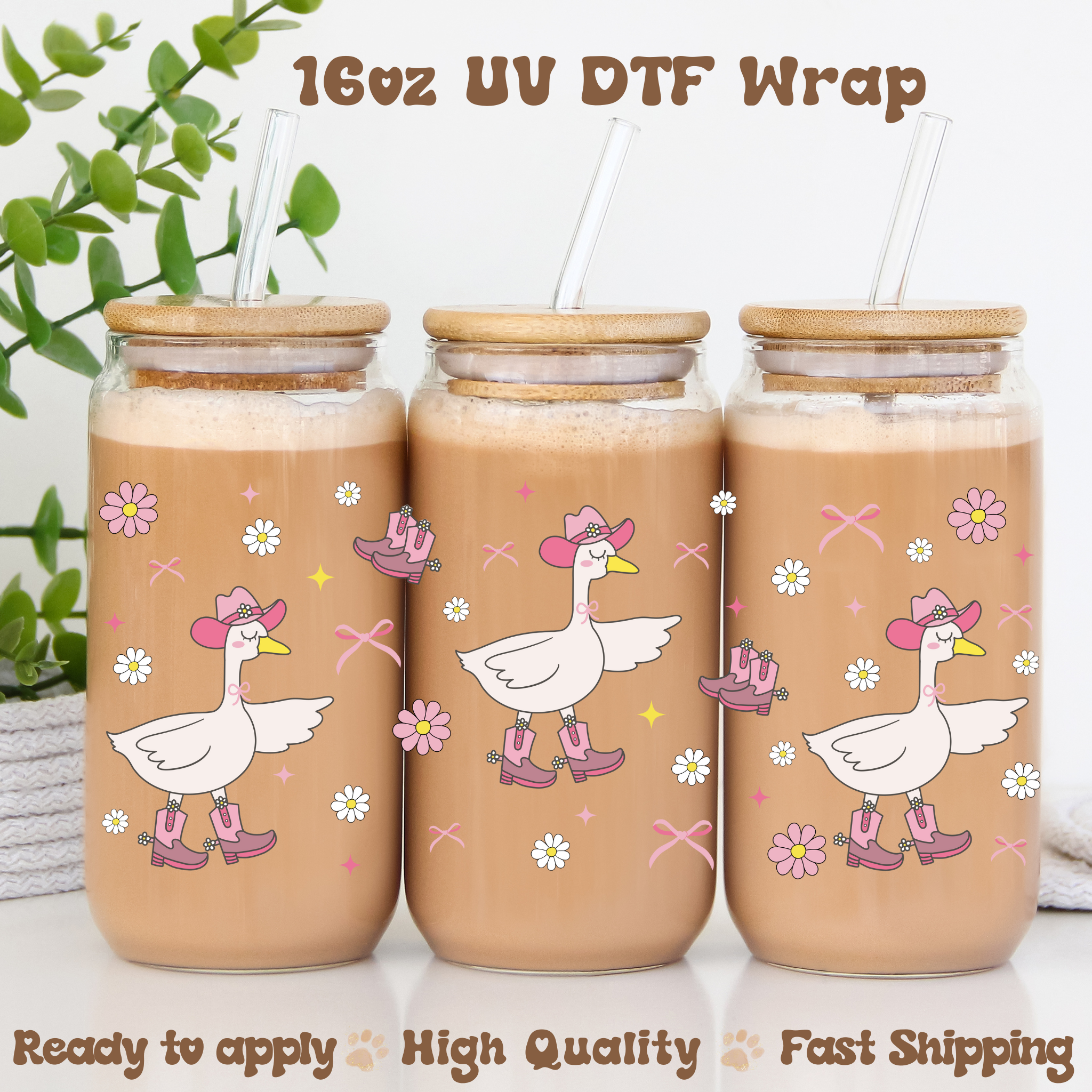 *Exclusive* Cowgirl Goose- 16oz UV DTF Wrap