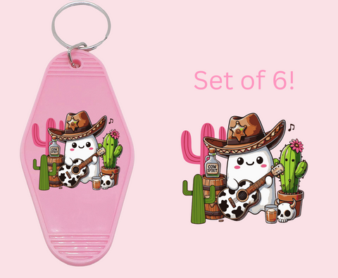 Cow Spirit - UV DTF Motel Keychain Decal