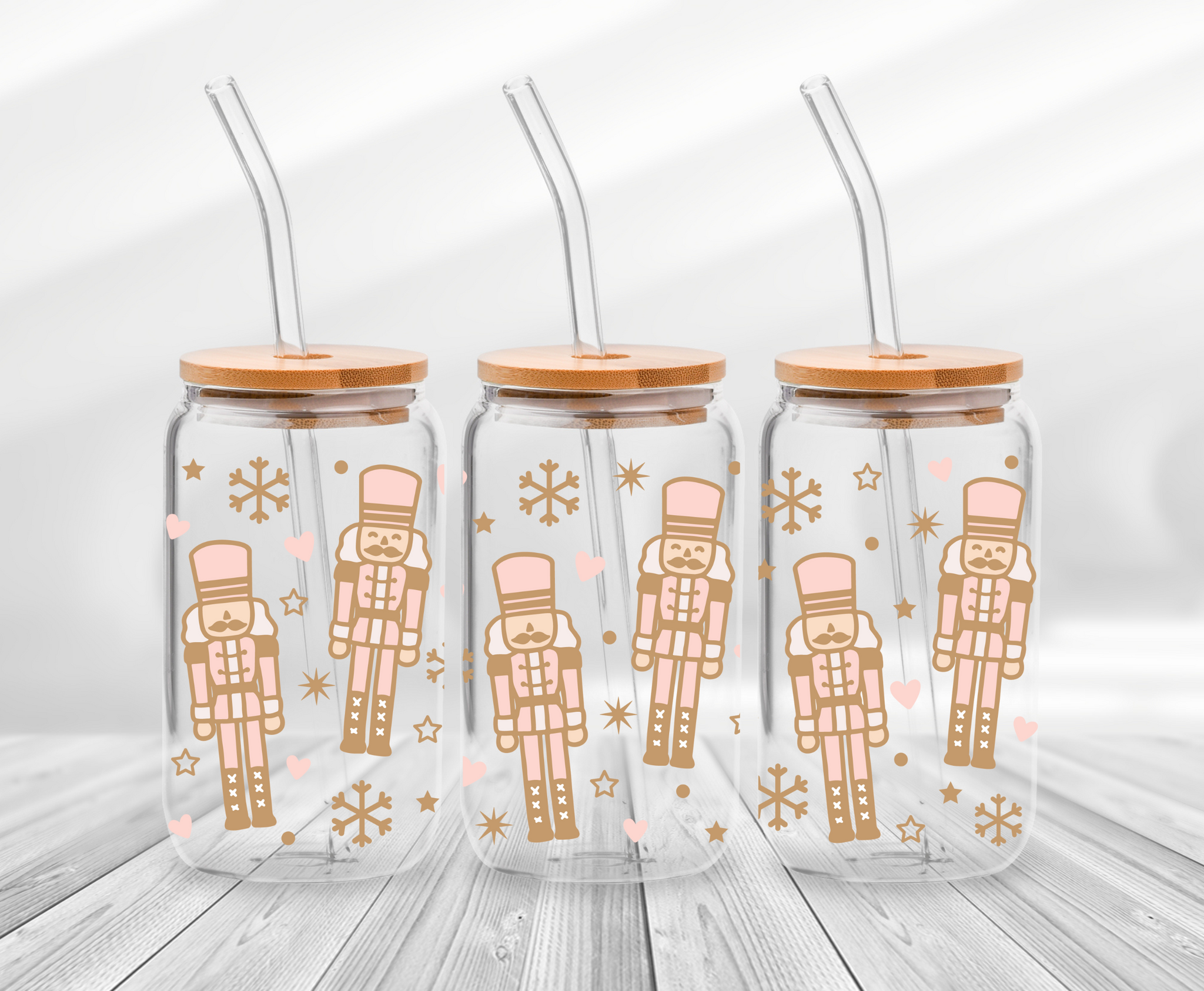 Cute Nutcrackers -16oz UVDTF Cup Wrap