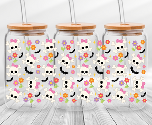 Cute Skulls -16oz UVDTF Cup Wrap