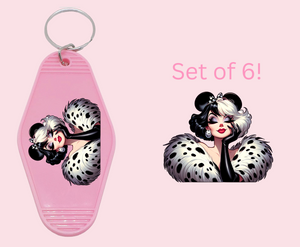 C Villain - UV DTF Motel Keychain Decal