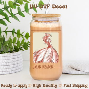 Dear Reader -UVDTF Decal