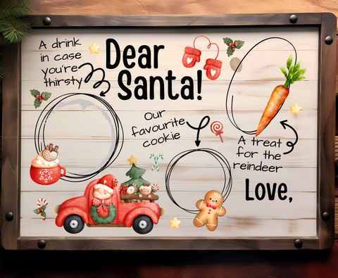 Dear Santa Color -UVDTF Tray Decal