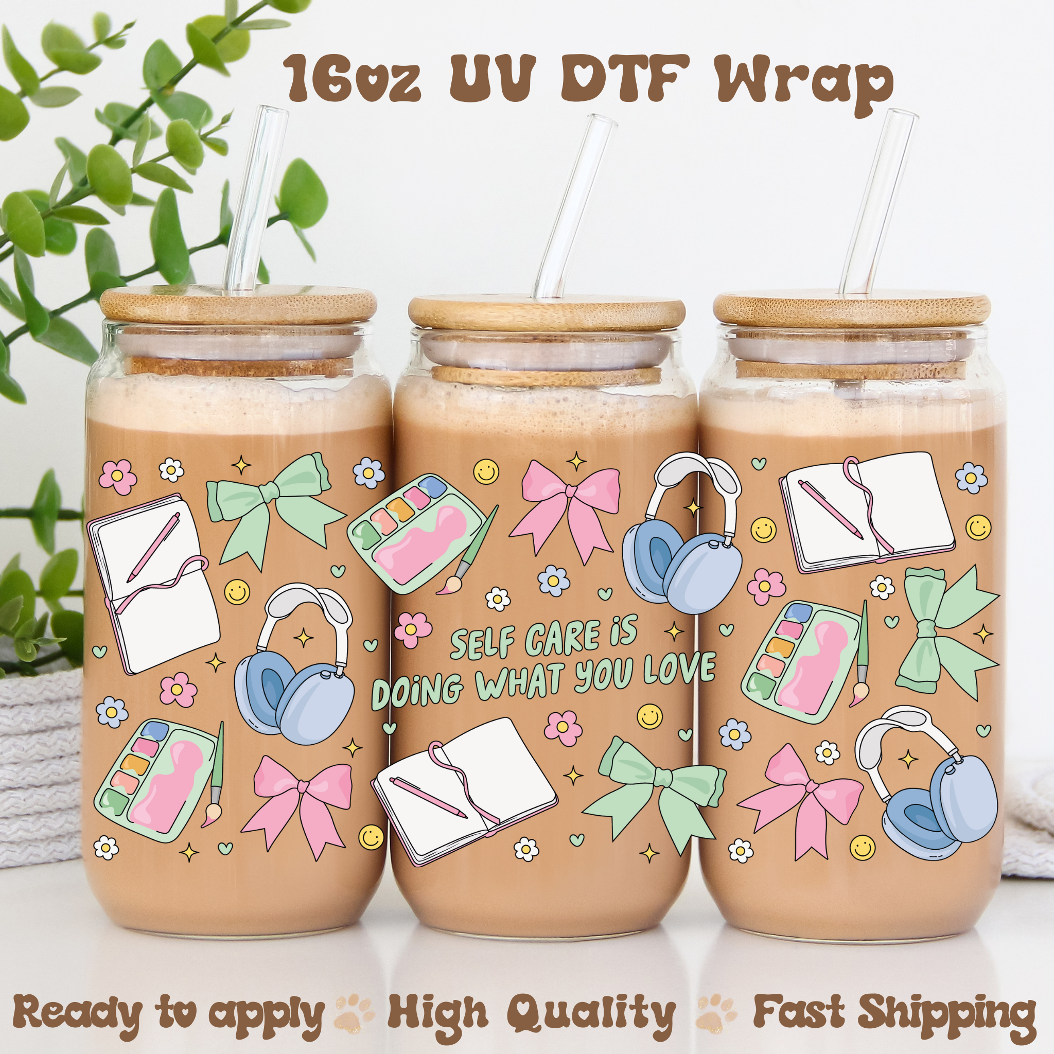 Doing What You Love- 16oz UV DTF Wrap