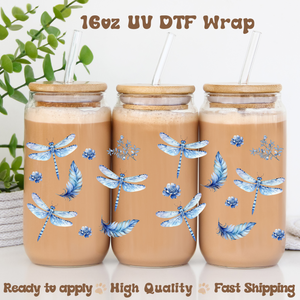 Dragonflies- 16oz UV DTF Wrap