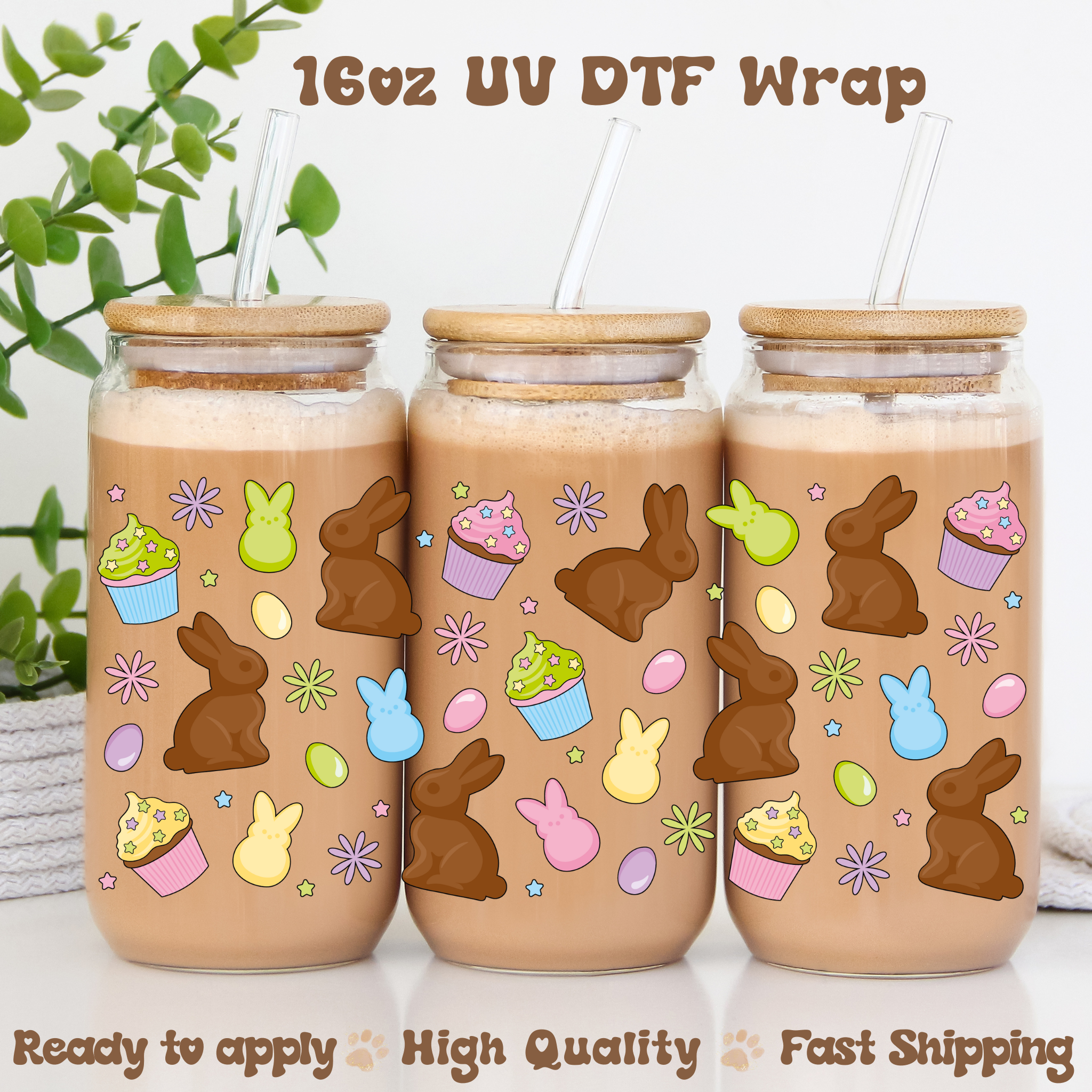 Easter Treats- 16oz UV DTF Wrap