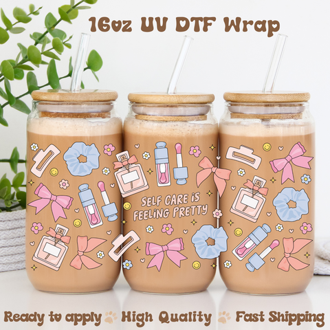 Feeling Pretty- 16oz UV DTF Wrap