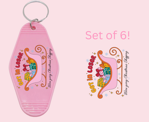 Get In- UV DTF Motel Keychain Decal