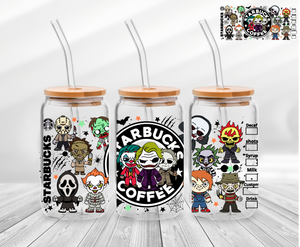 Halloween Villains -16oz UVDTF Cup Wrap