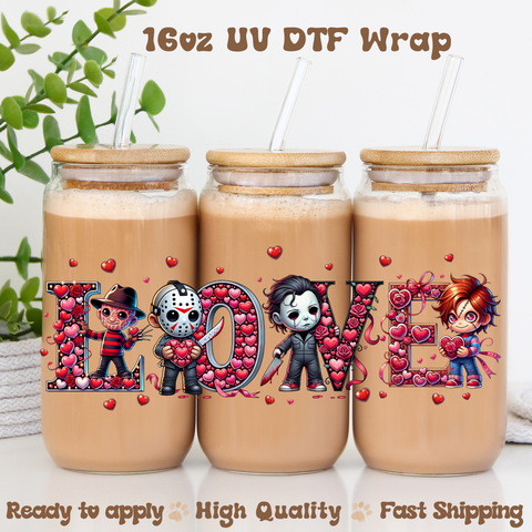 Horror Love - 16oz UV DTF Wrap