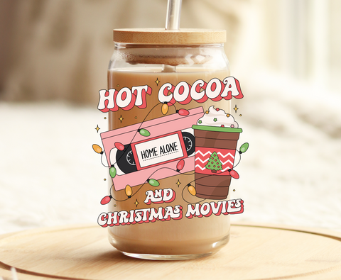 Hot Cocoa and Christmas Movies -UVDTF Decal