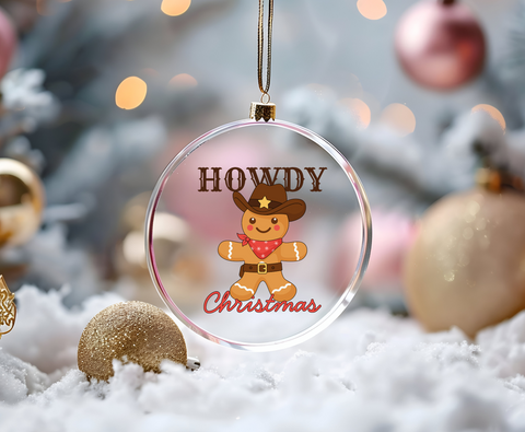 Howdy Christmas  -UVDTF Ornament Decal