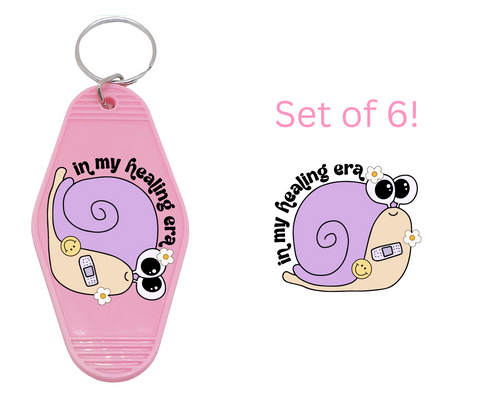 In my Healing Era - UV DTF Motel Keychain Decals