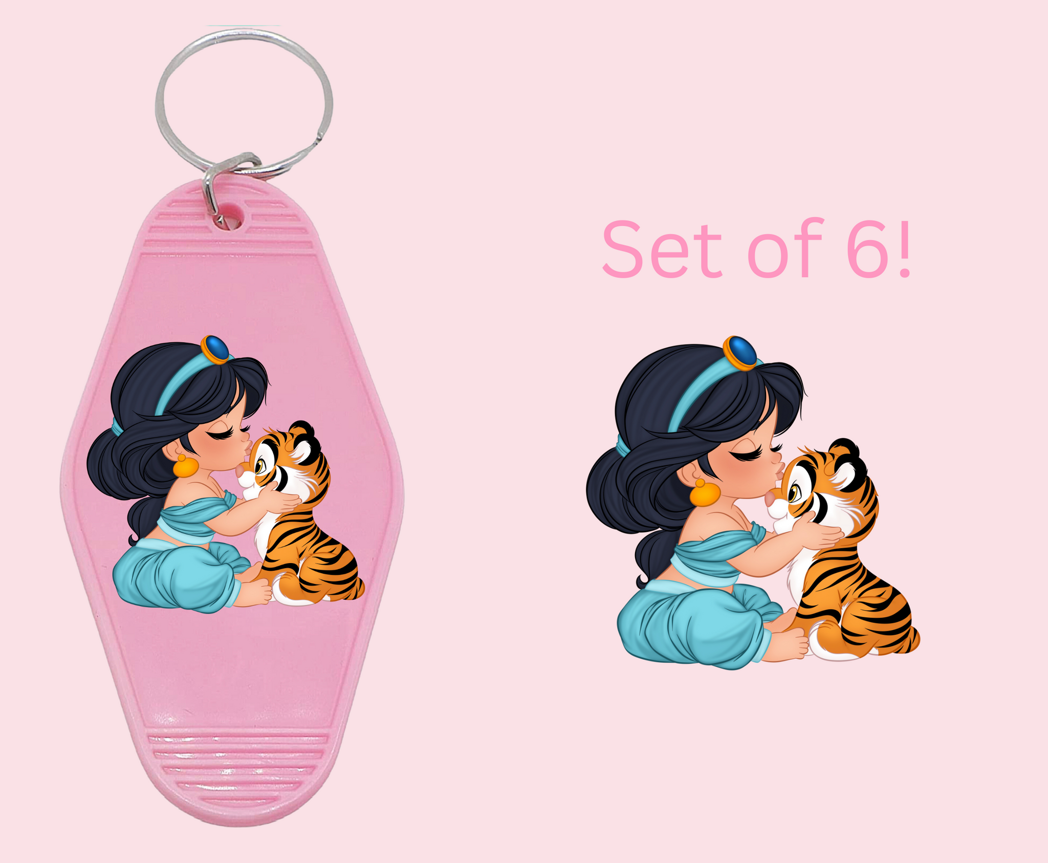 J - UV DTF Motel Keychain Decal