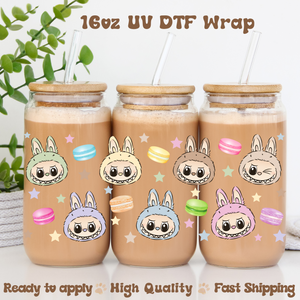 Labu Macarons -16oz UV DTF Wrap
