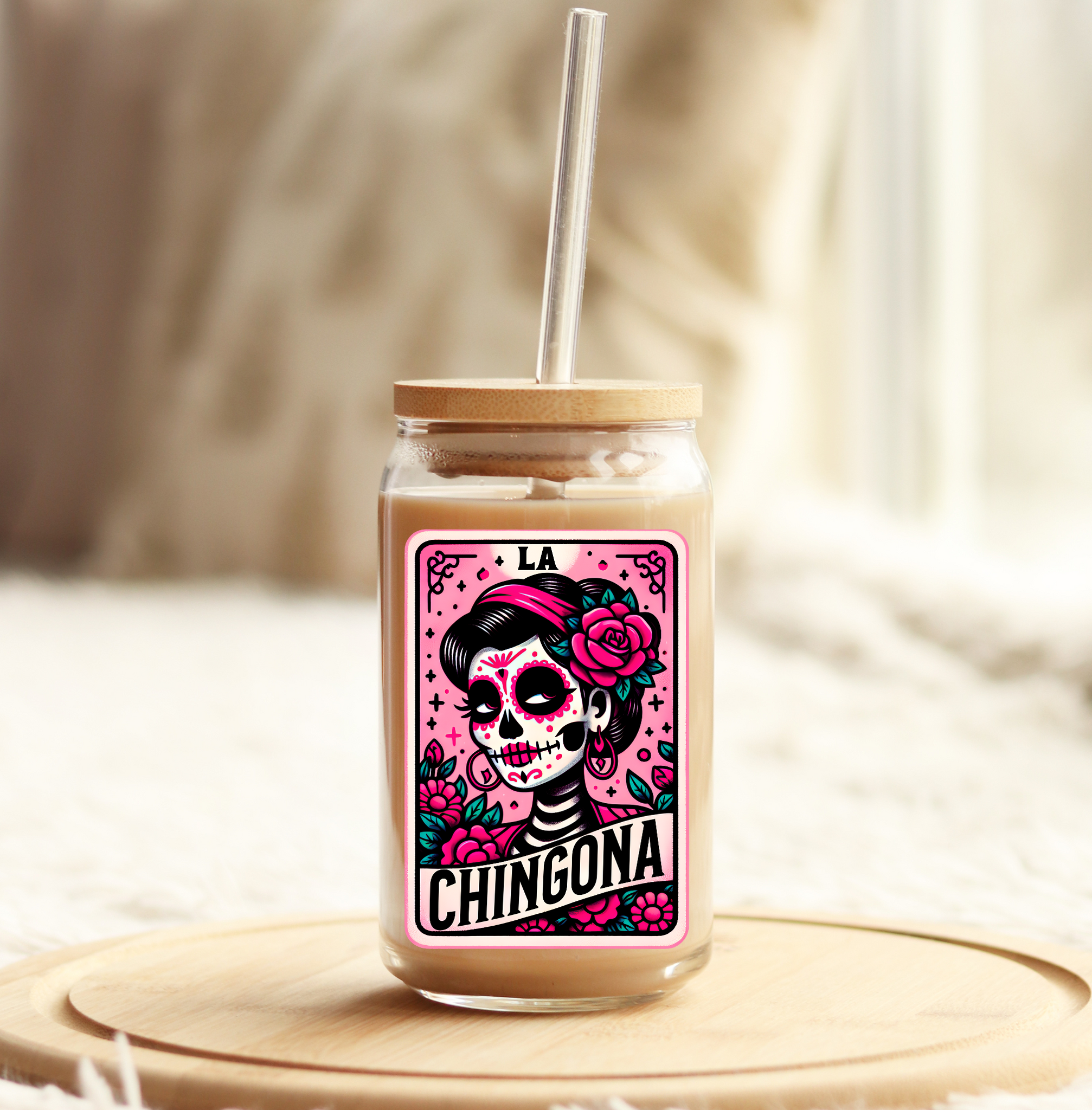 La Chingona Pink - UV DTF Decal