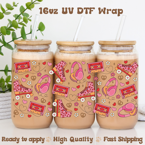 Love Roller Skates - 16oz UV DTF Wrap